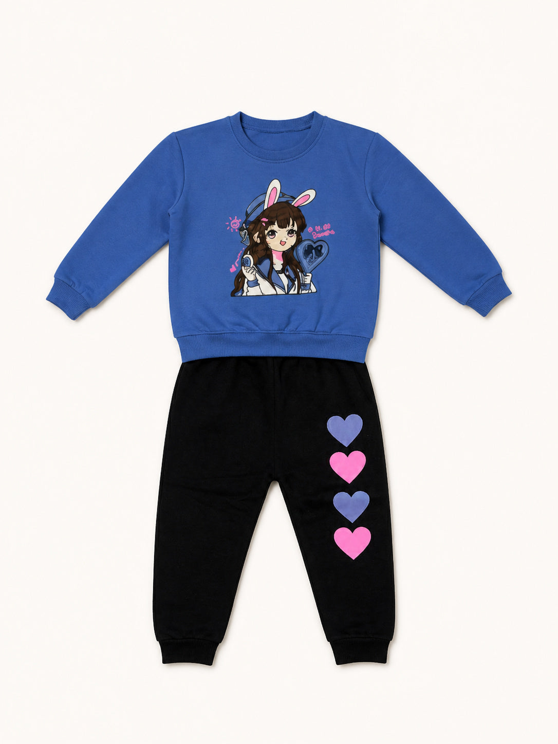 Girls Tracksuit - Bunny Doll (Light Purple)