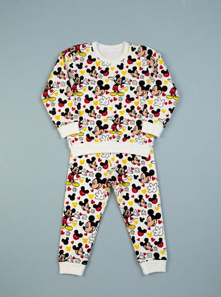 Unisex Mickey Themed Winter Tracksuit