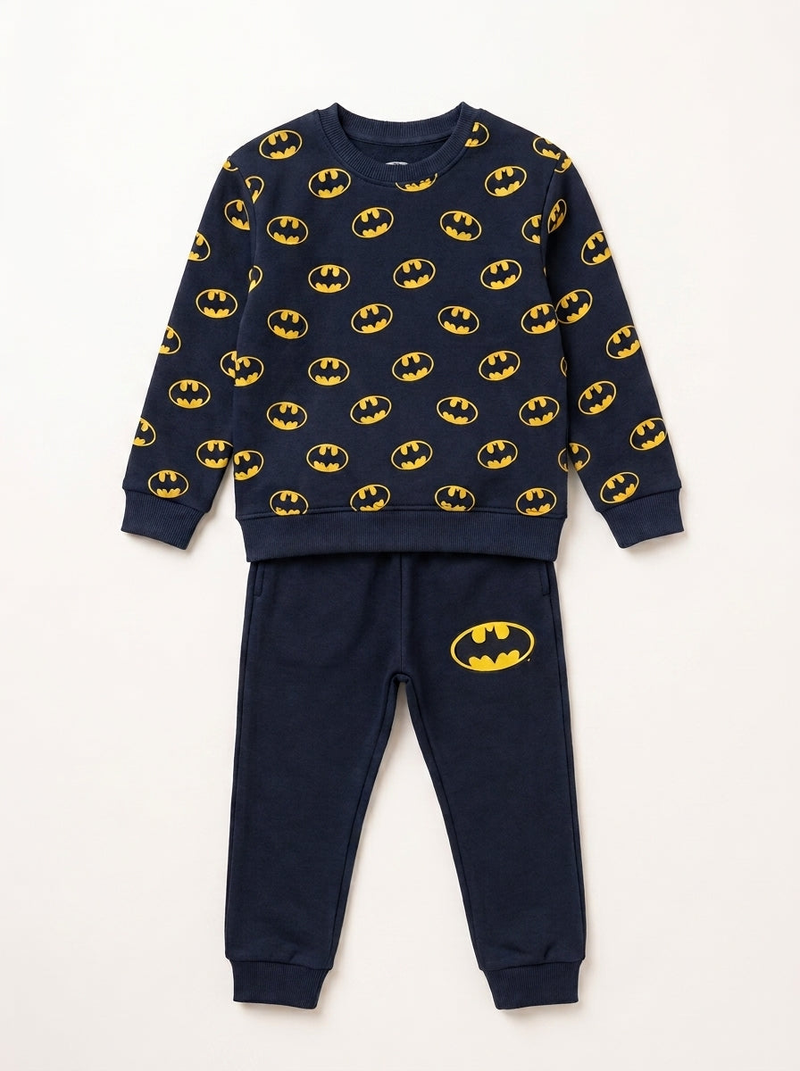 Unisex Winter Tracksuit - Batman Themed (Navy Blue)