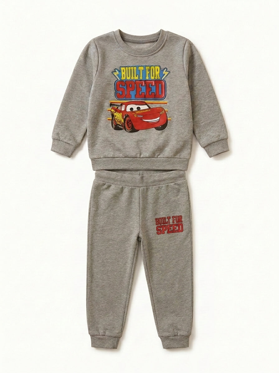 Unisex Winter Tracksuit - Car Graphic (Silver)