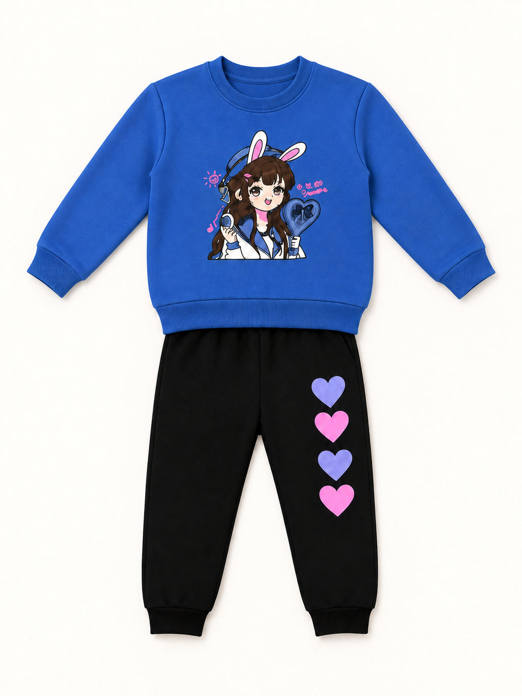 Girls Tracksuit - Bunny Doll (Light Purple)