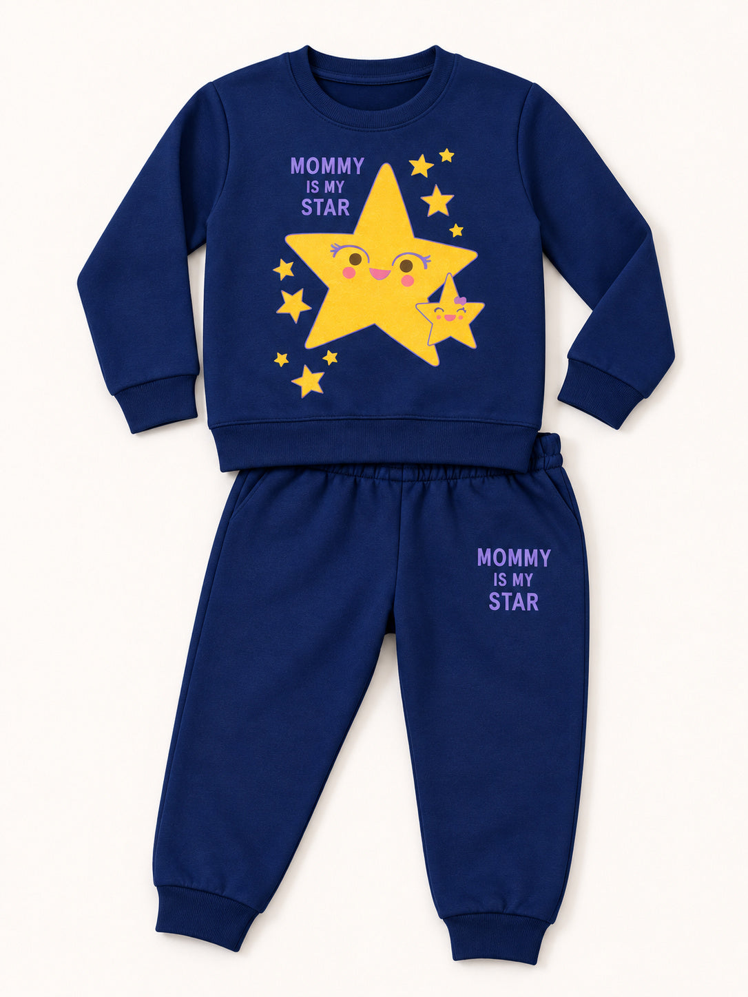 Mommy's Star Winters Tracksuit (Dark Blue)