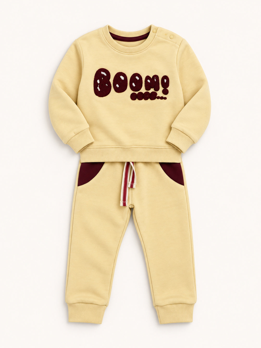 Boom Kids Tracksuit (Beige)