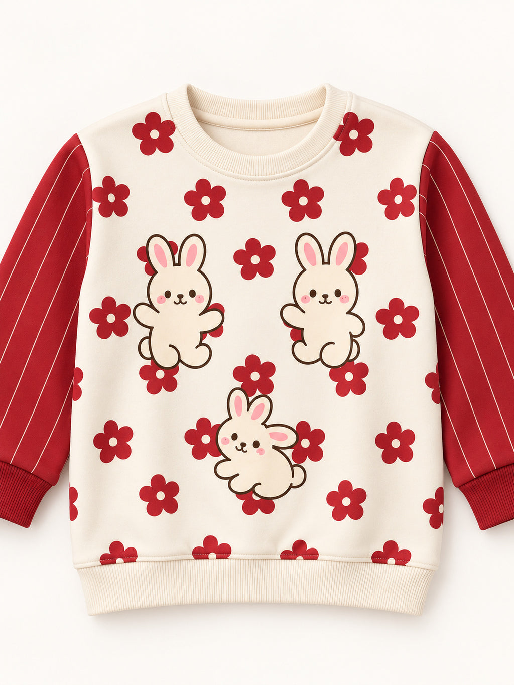 Bunny Bloom Pinstripe Winter Co-ord Set