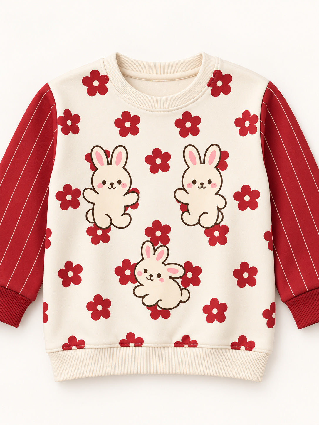 Bunny Bloom Pinstripe Winter Co-ord Set