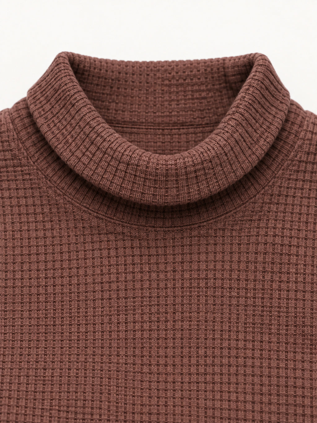 Cocoa Mauve Waffle-Knit Winter Co-Ord Set