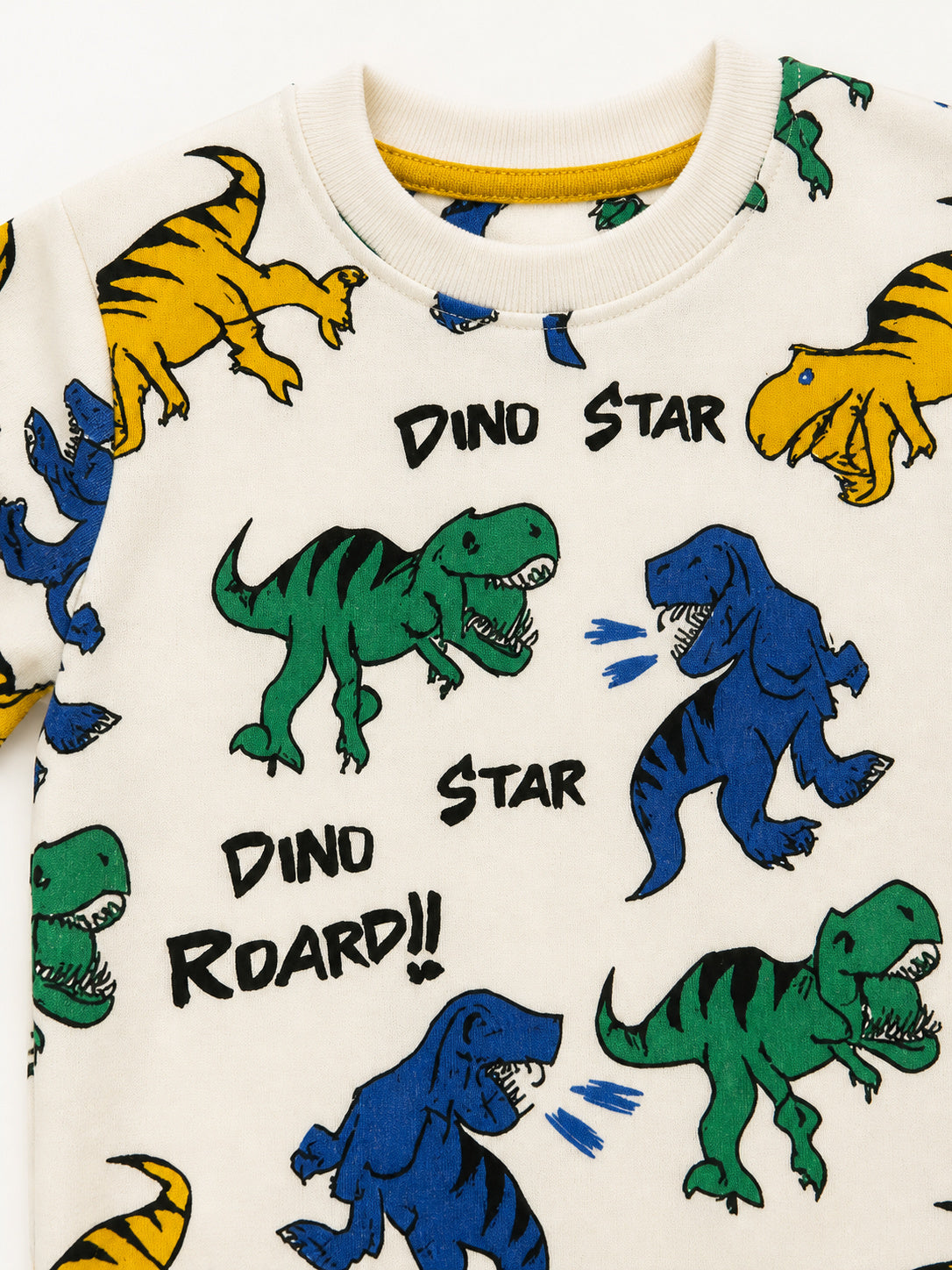 Kids Dinosaur Winters Tracksuit (White)