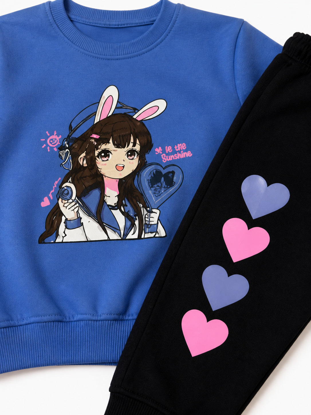 Girls Tracksuit - Bunny Doll (Light Purple)