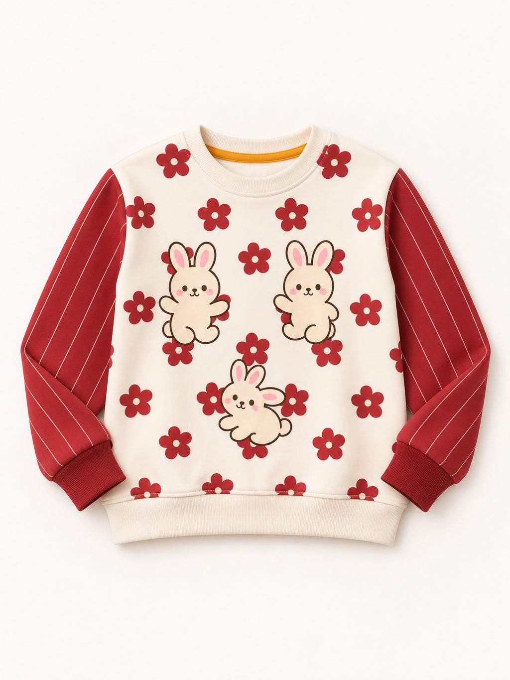 Bunny Bloom Pinstripe Winter Co-ord Set