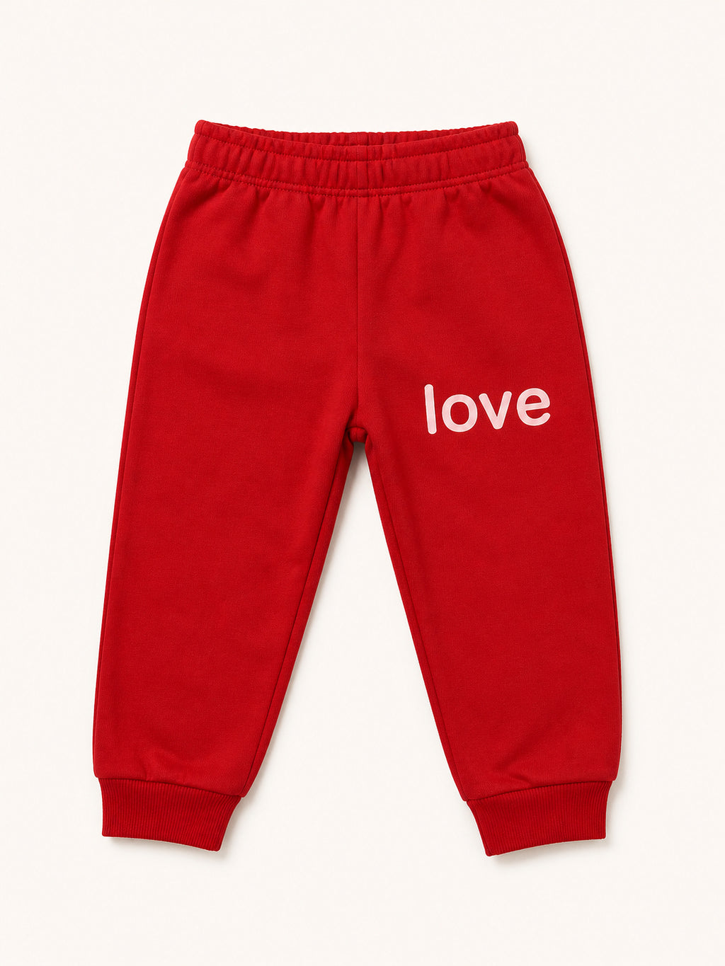 Girls Red Heart Tracksuit (Pink and Red)