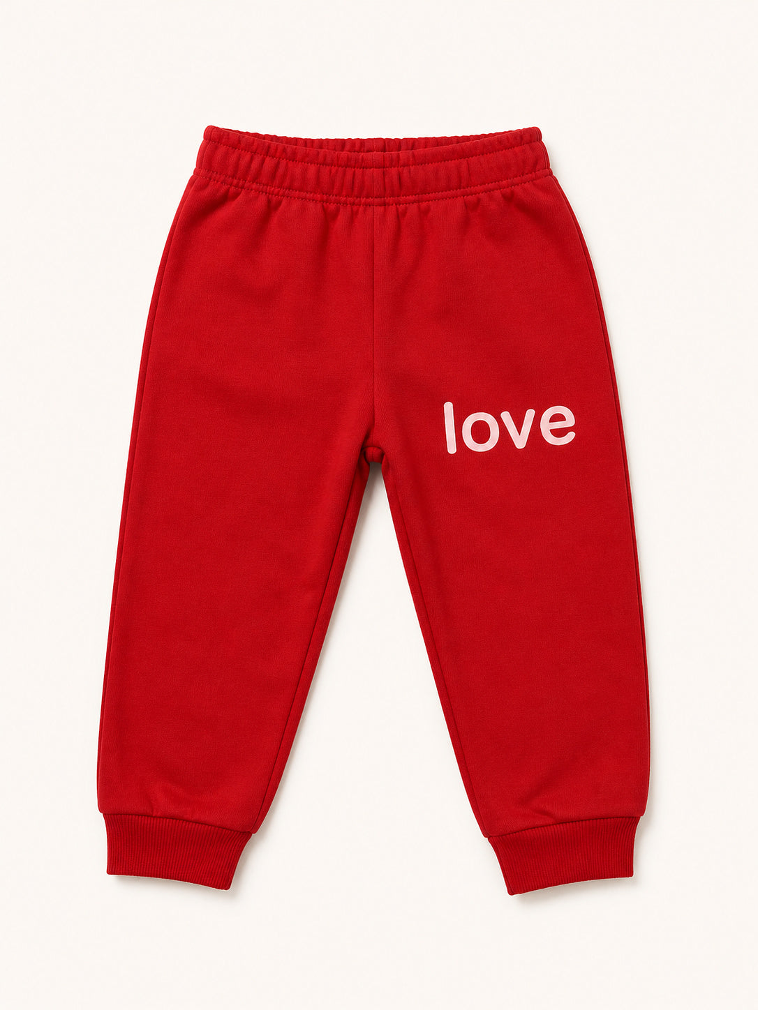 Girls Red Heart Tracksuit (Pink and Red)