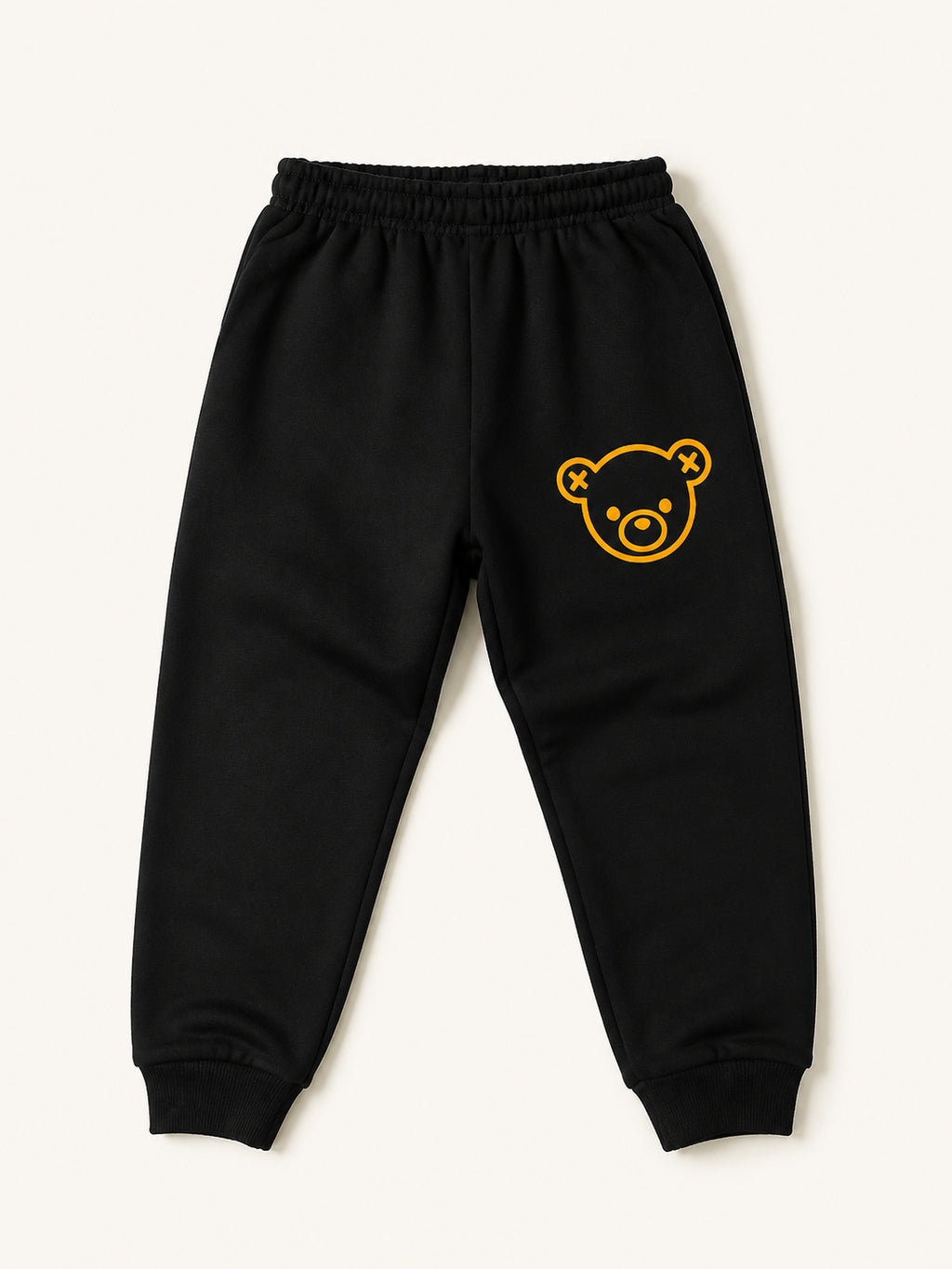 Unisex Winter Tracksuit - Cute Bear (Yellow & Black)
