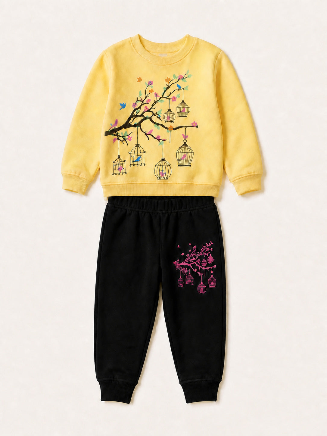 Birdcage Garden Winters Tracksuit (Yellow & Black)