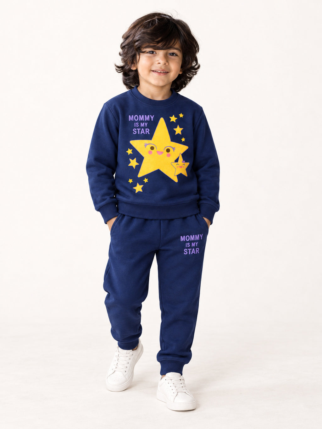 Mommy's Star Winters Tracksuit (Dark Blue)