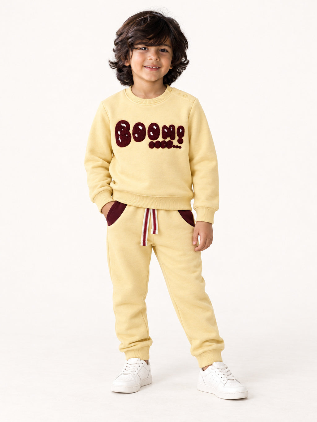 Boom Kids Tracksuit (Beige)