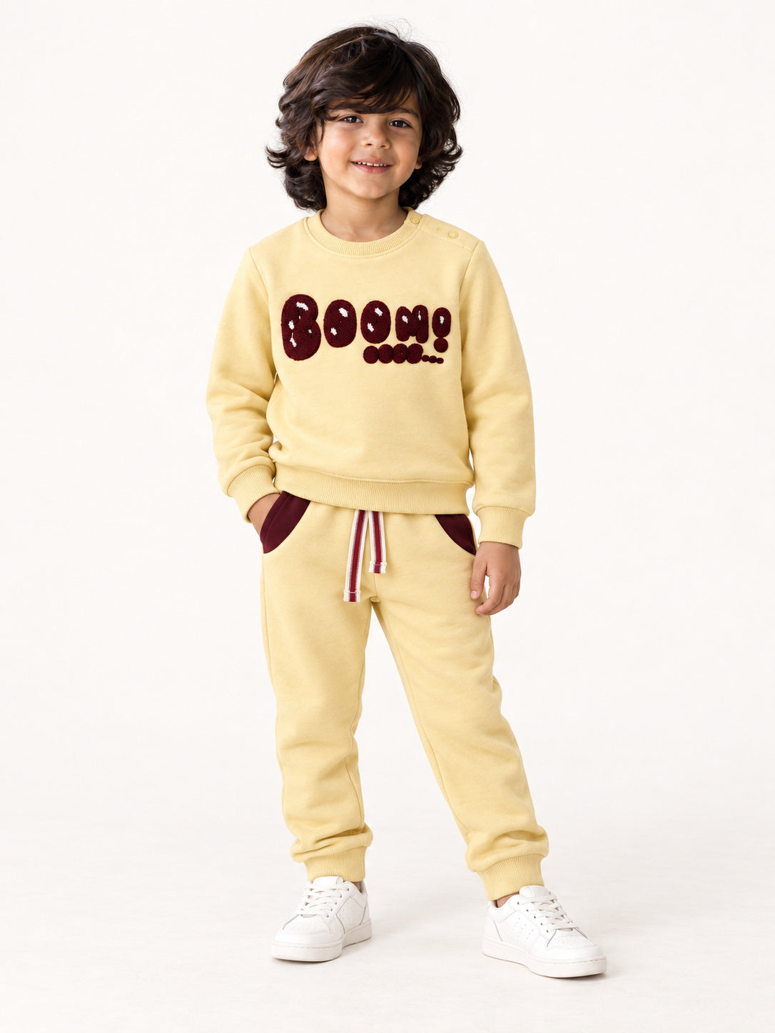 Boom Kids Tracksuit (Beige)