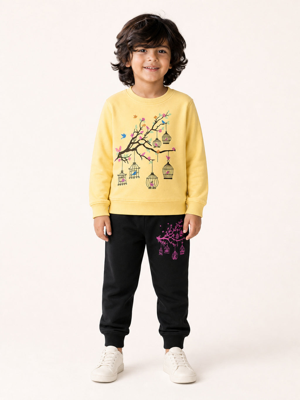 Birdcage Garden Winters Tracksuit (Yellow & Black)