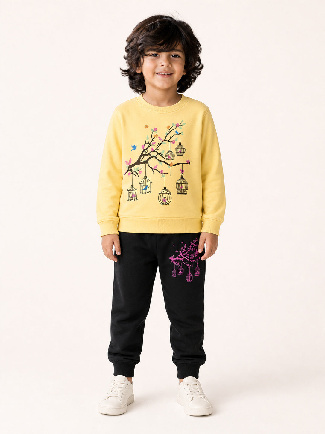 Birdcage Garden Winters Tracksuit (Yellow & Black)