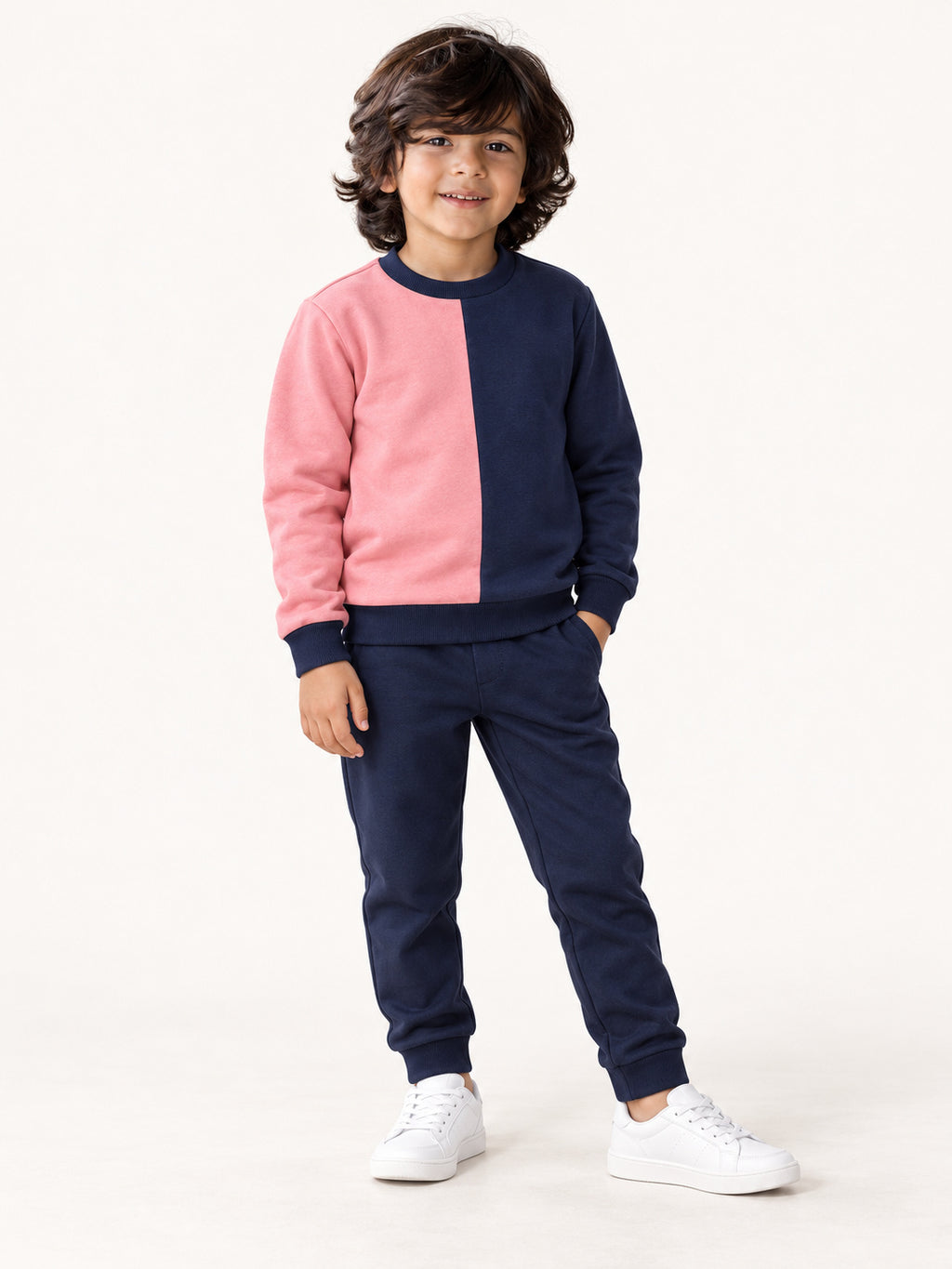 Pink & Navy Duo Sweatshirt