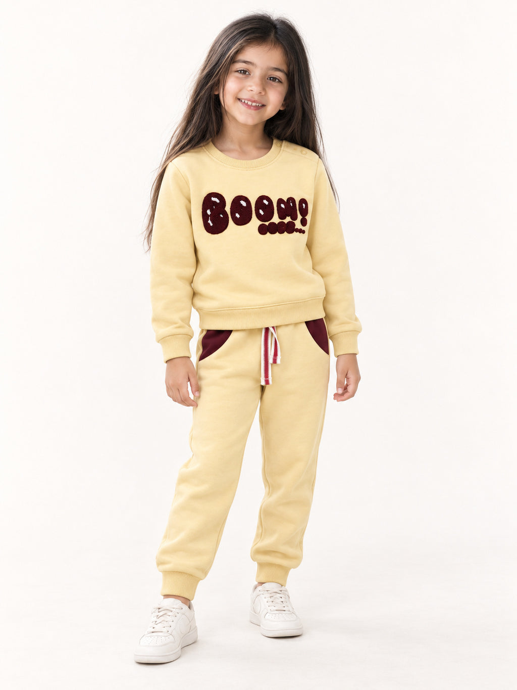 Boom Kids Tracksuit (Beige)
