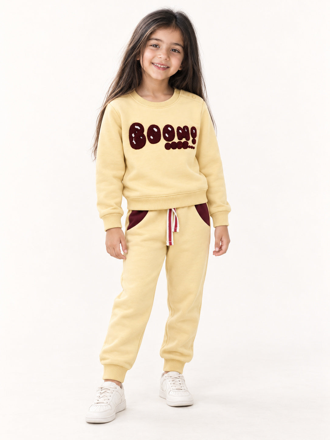 Boom Kids Tracksuit (Beige)