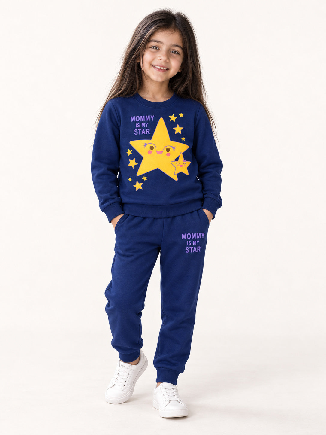 Mommy's Star Winters Tracksuit (Dark Blue)