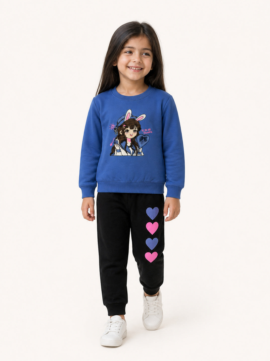 Girls Tracksuit - Bunny Doll (Light Purple)