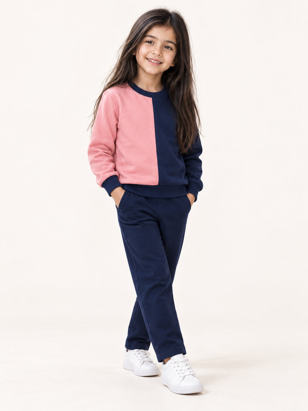 Pink & Navy Duo Sweatshirt