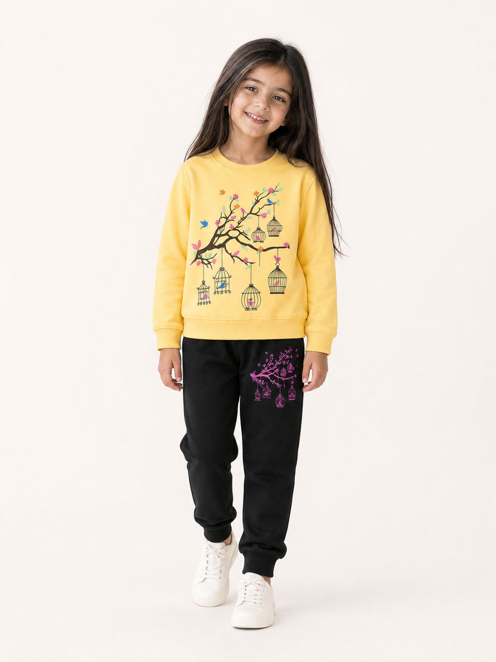 Birdcage Garden Winters Tracksuit (Yellow & Black)