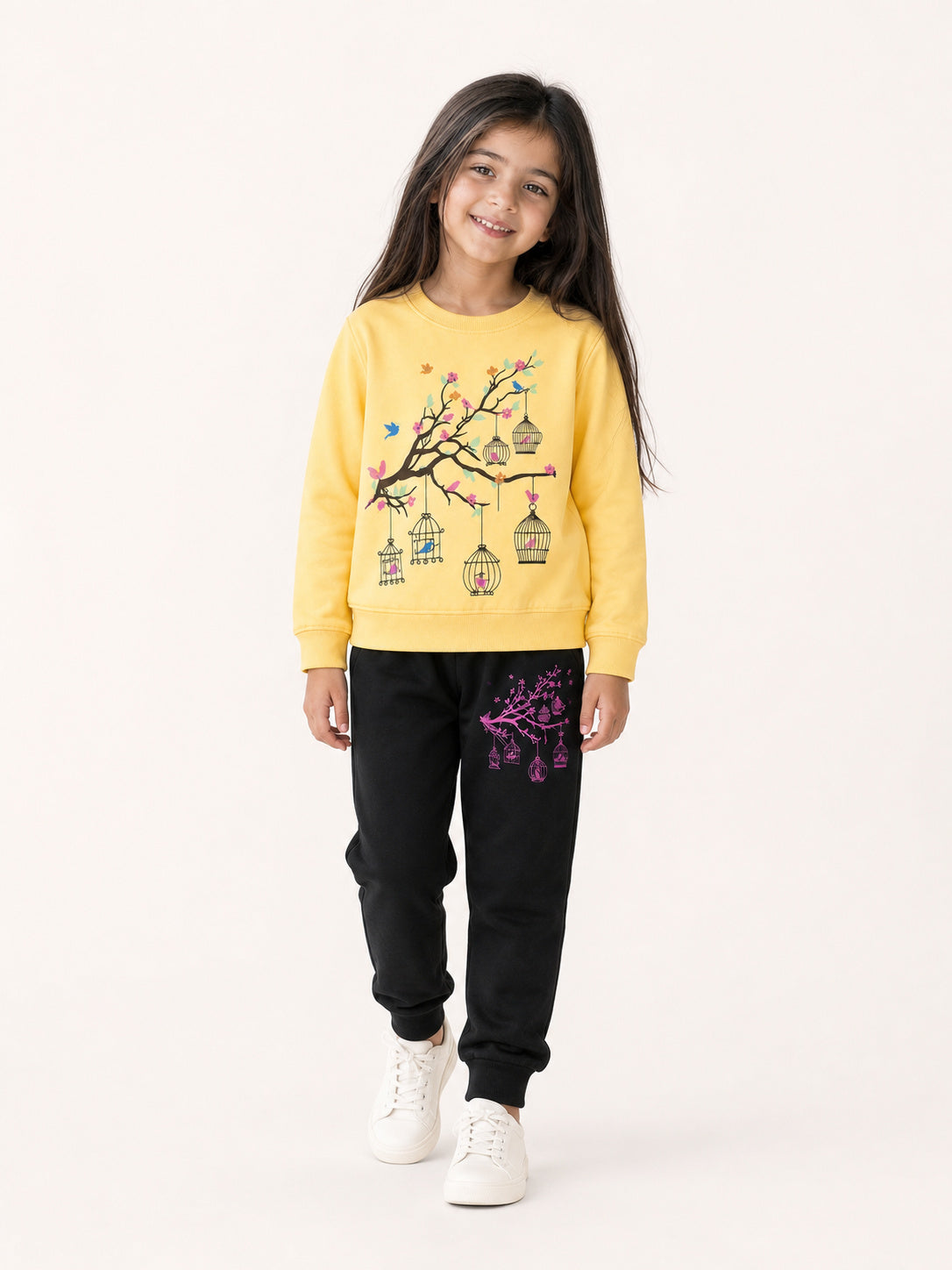 Birdcage Garden Winters Tracksuit (Yellow & Black)