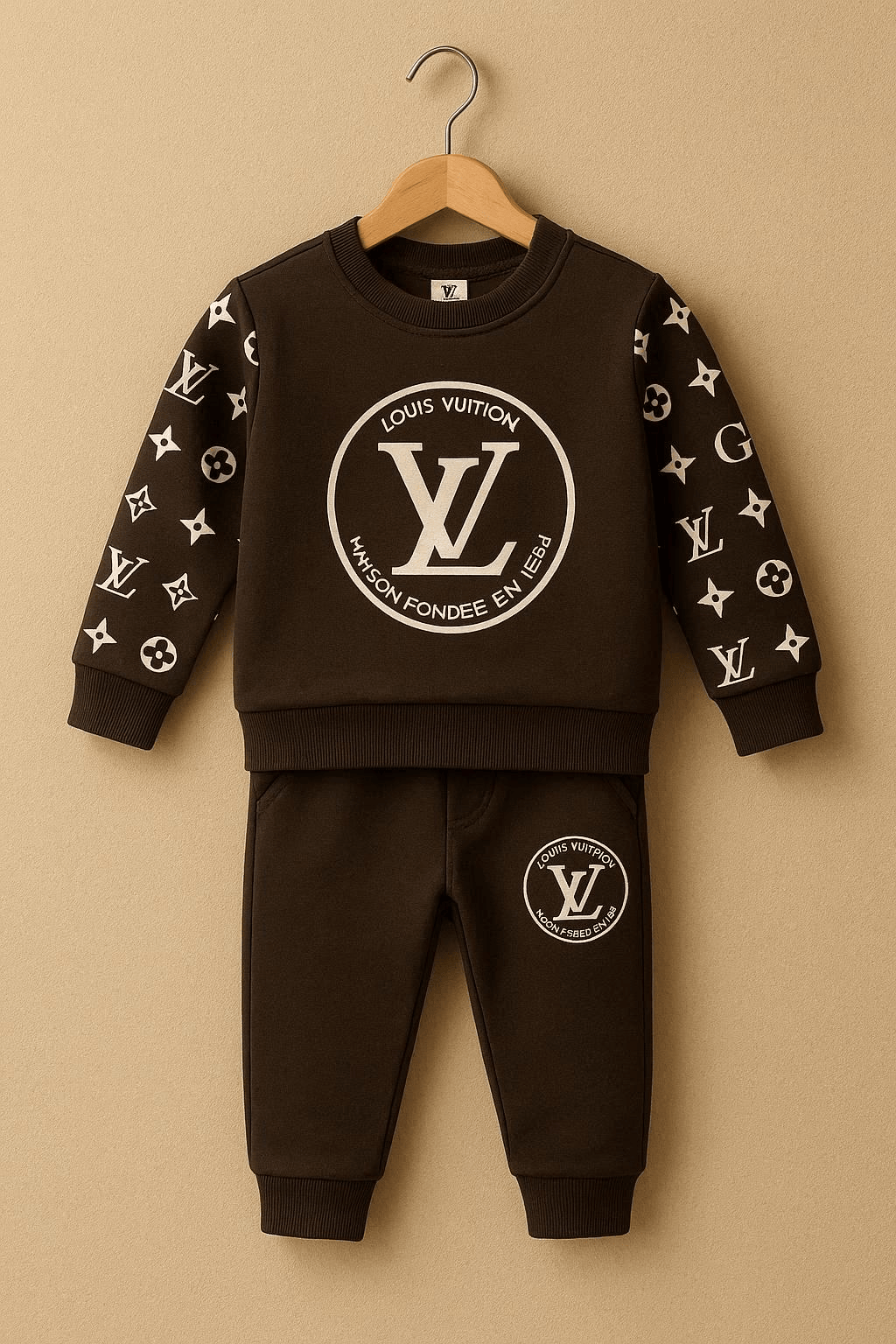Unisex Louis Vuitton Winters Tracksuit (Olive Colour)
