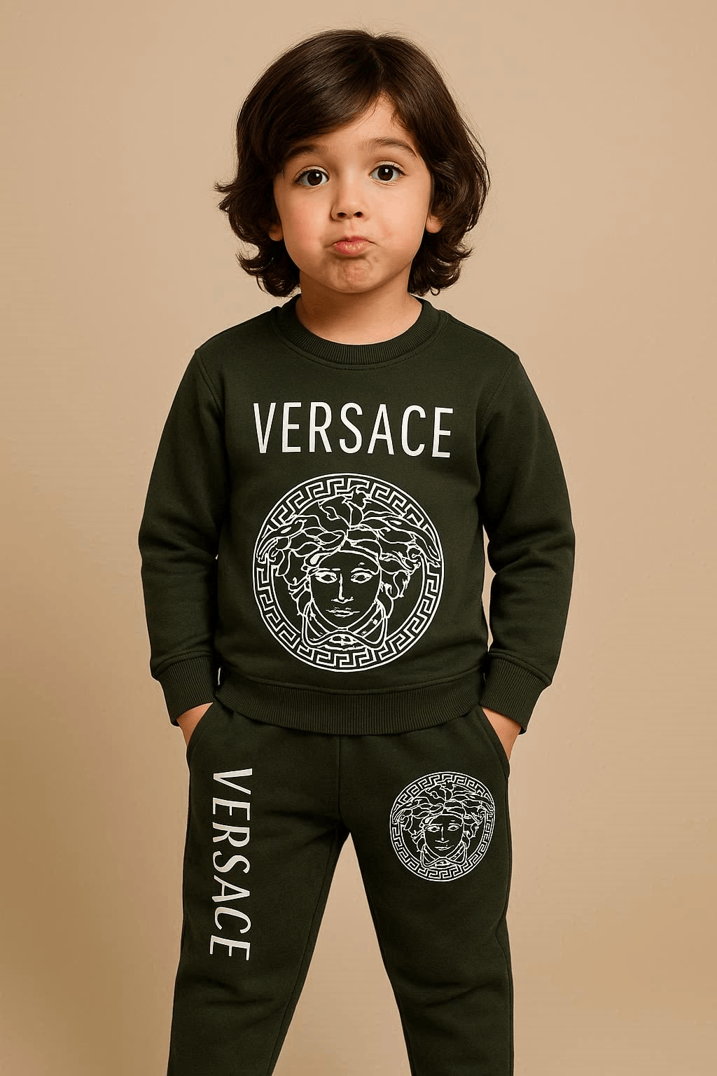 Dark Green Premium Winter Tracksuit (Boys & Girls)