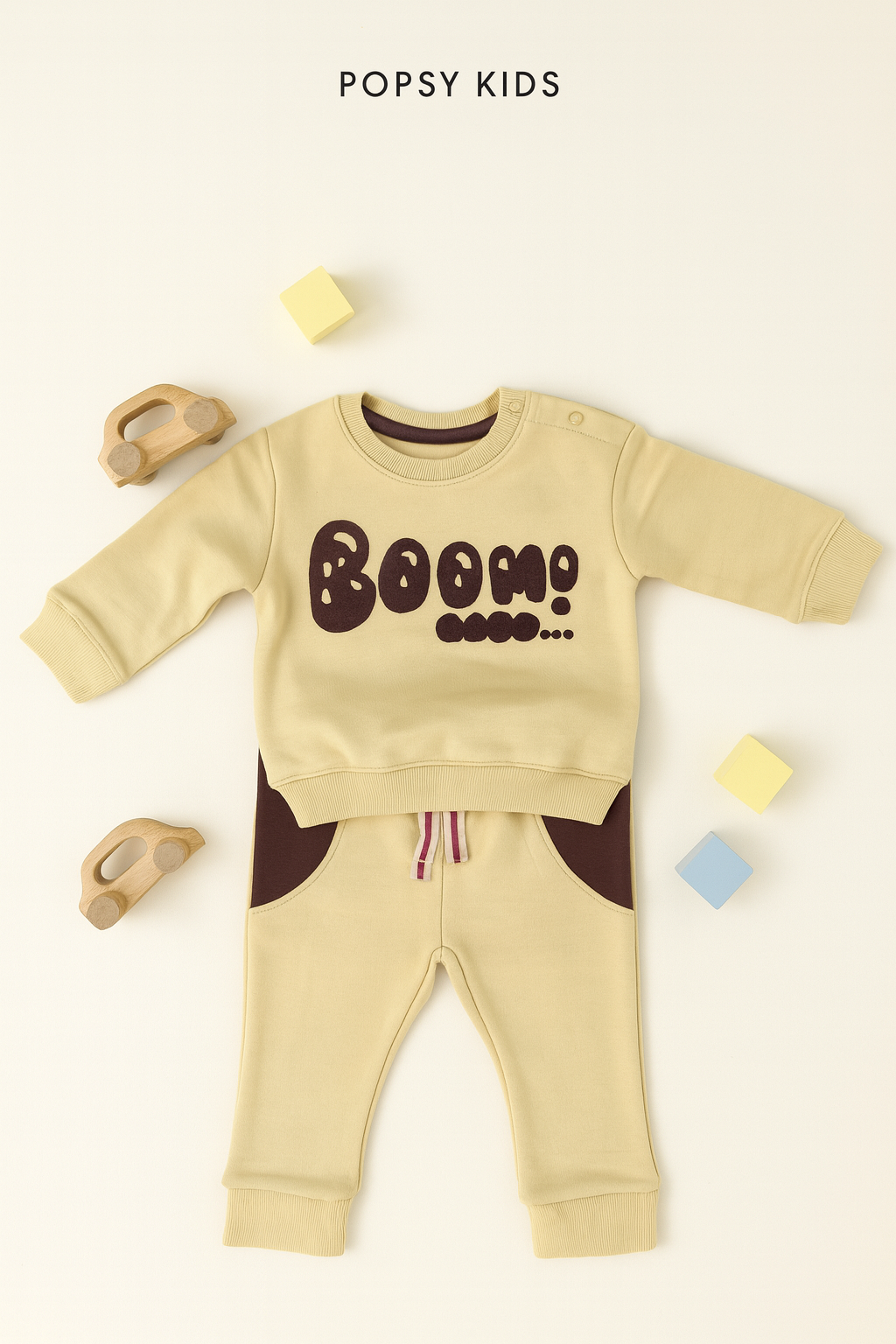Boom Kids Tracksuit (Beige)