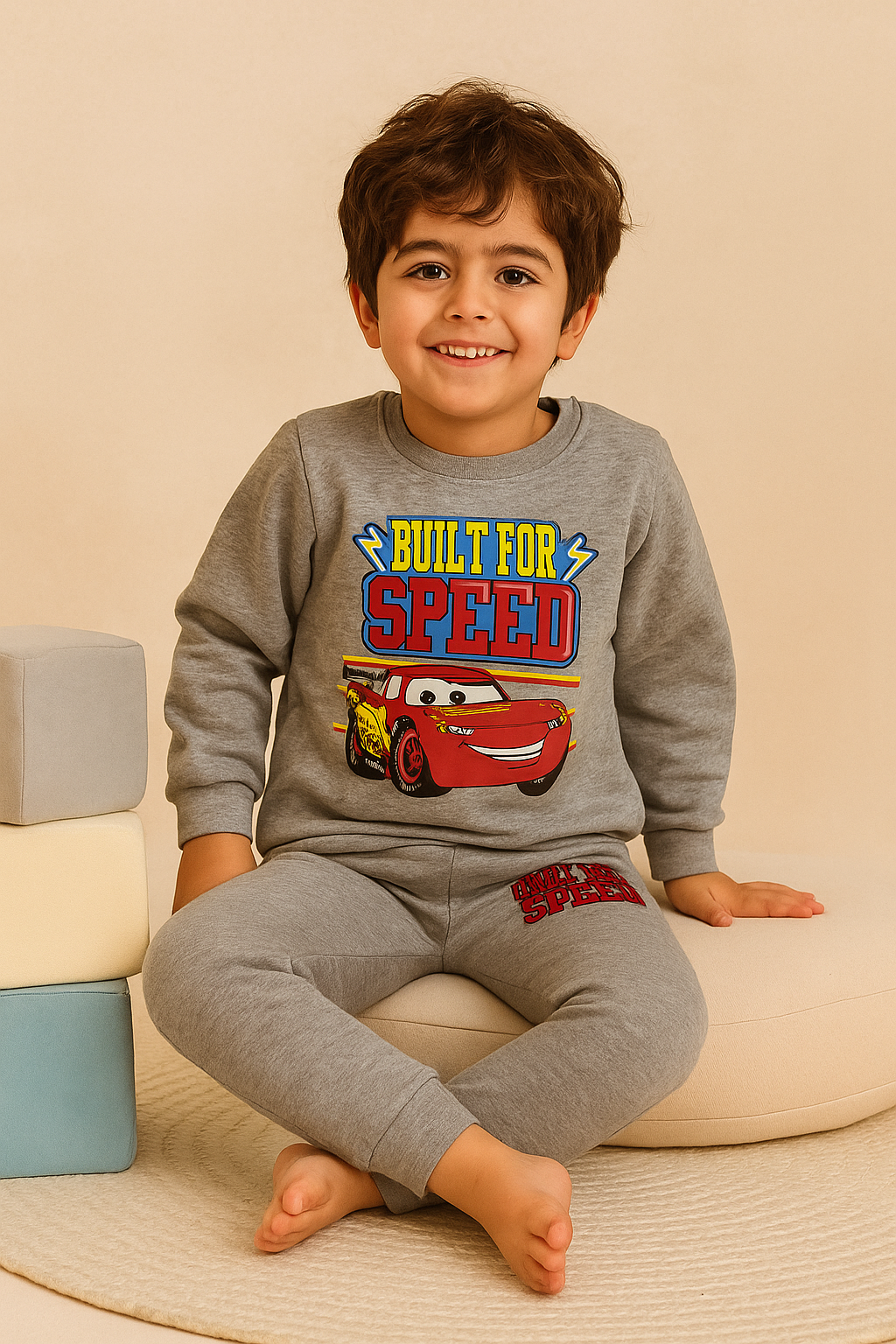 Unisex Winter Tracksuit - Car Graphic (Silver)