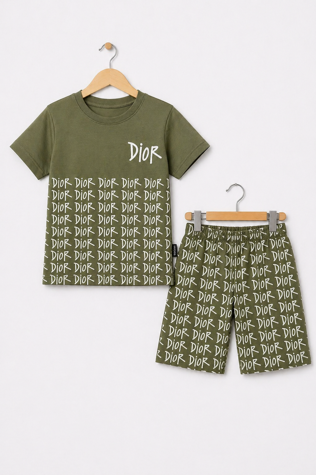 Olive Luxe Script Co-ord Set