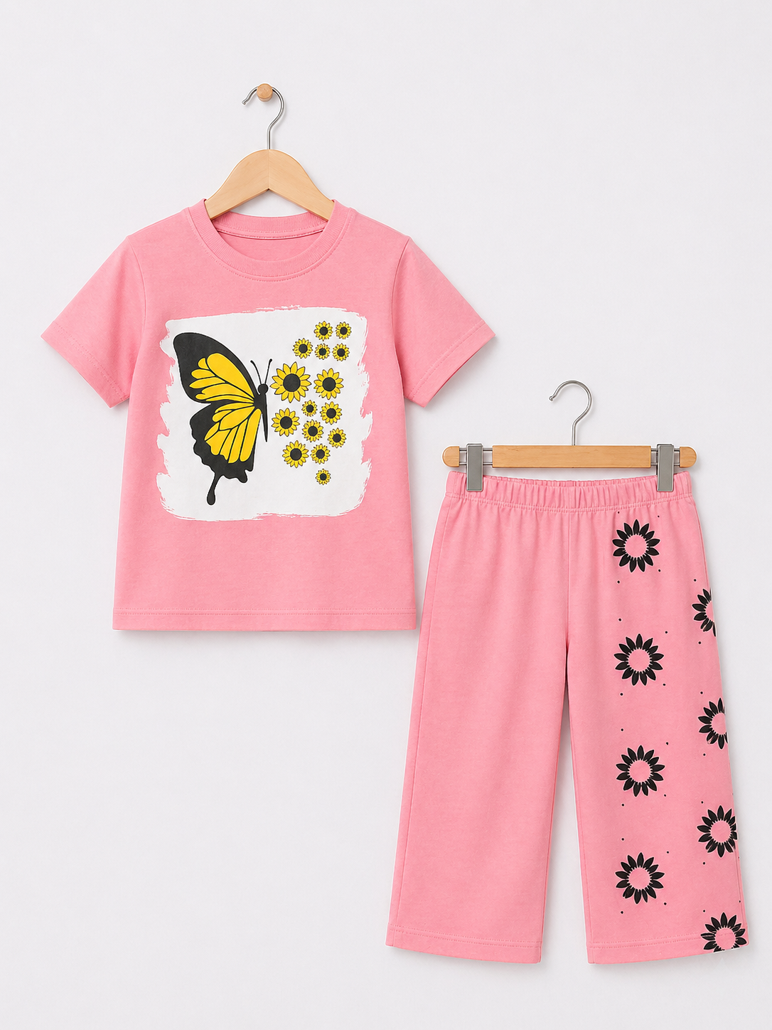 Blush Butterfly Bloom Co-ord Set (Pink)