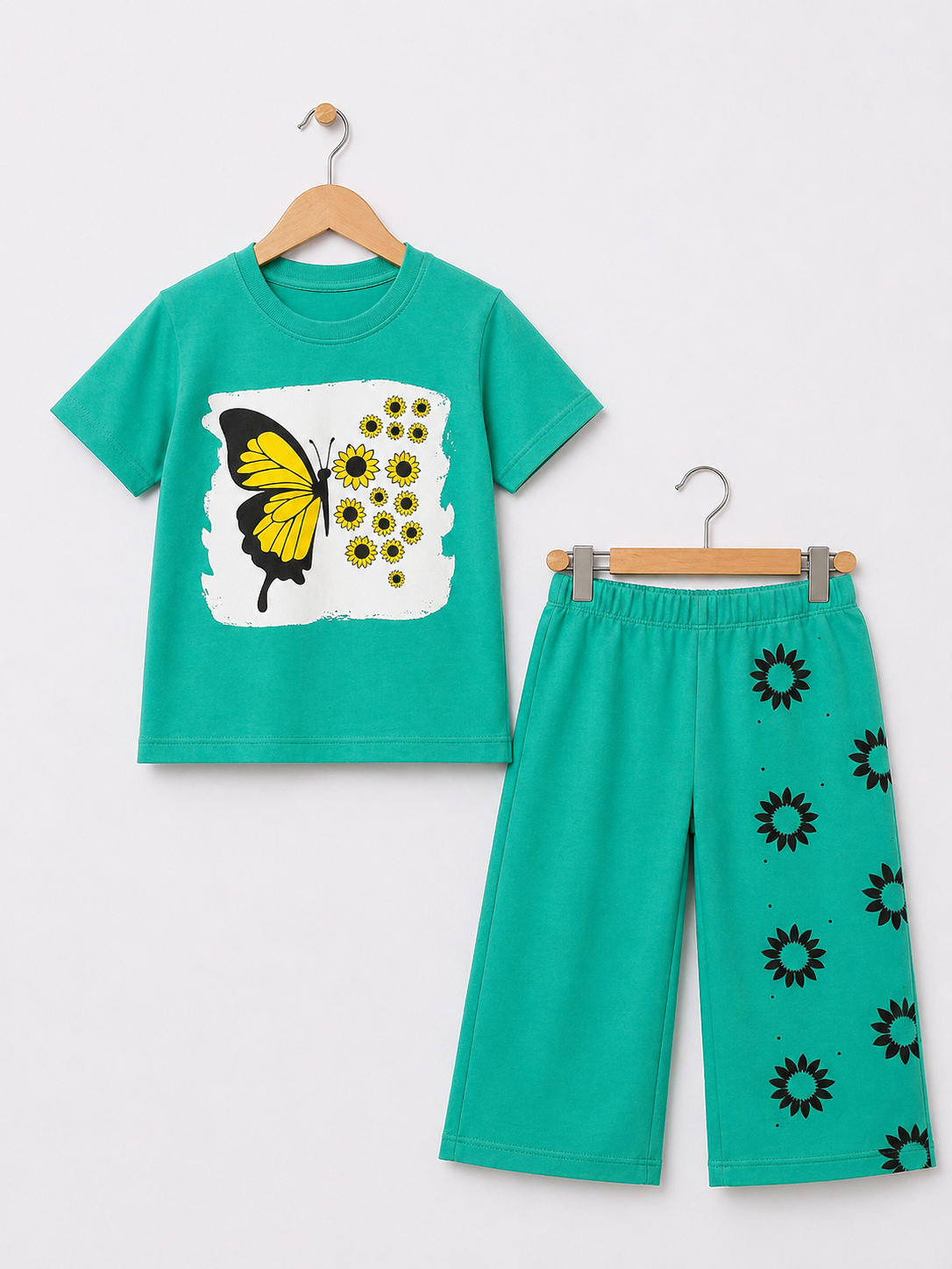 Mint Butterfly Bloom Co-ord Set
