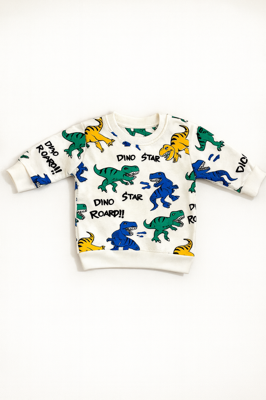 Kids Dinosaur Winters Tracksuit (White)