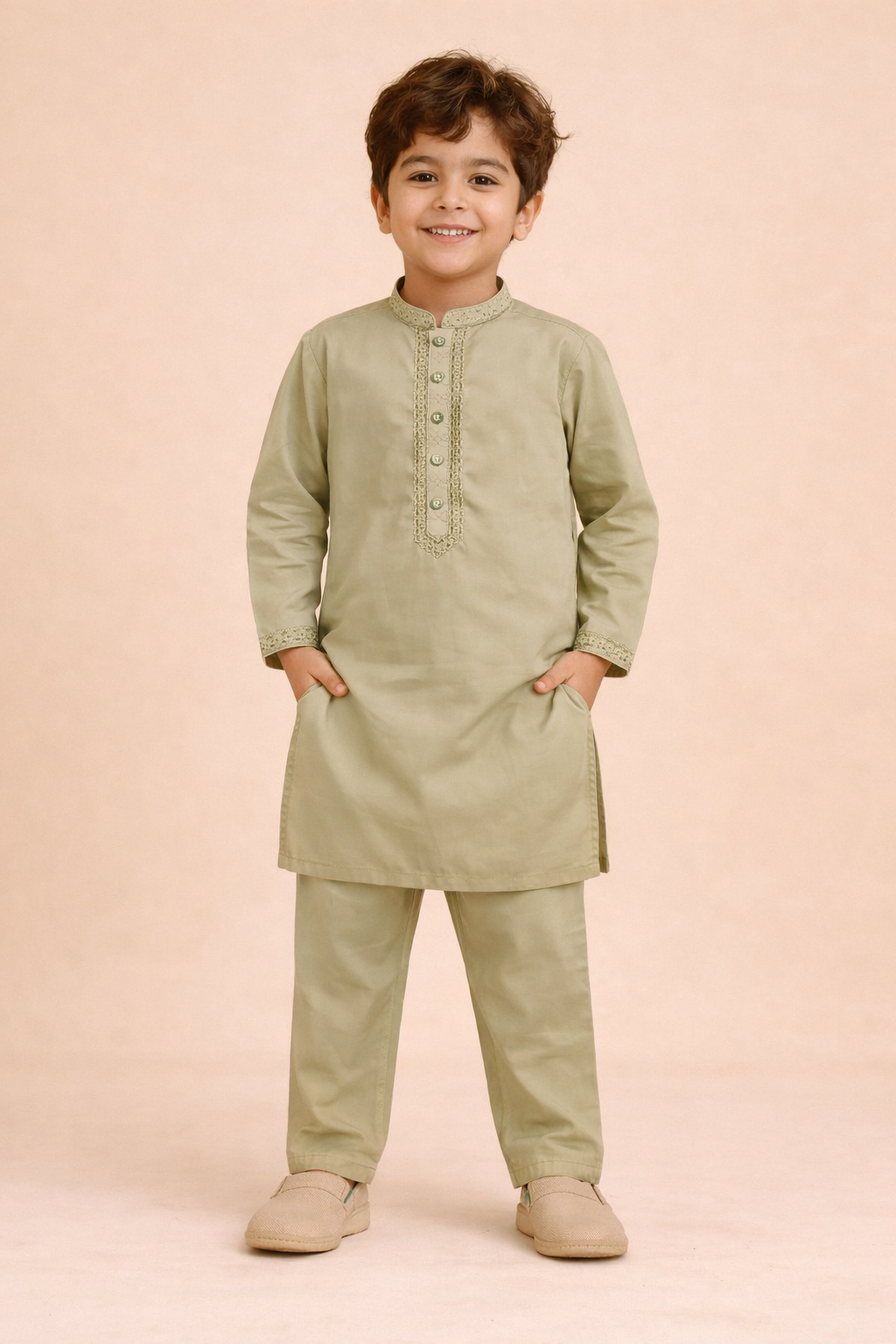 Sage Green Kurta Shalwar