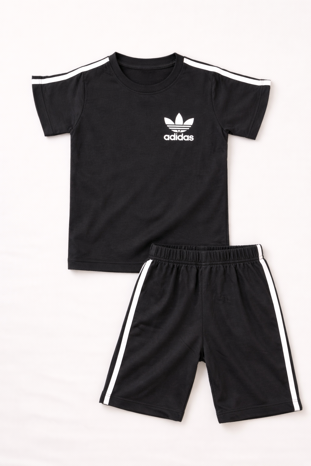 Midnight Comfort Cotton Short Set (Black)