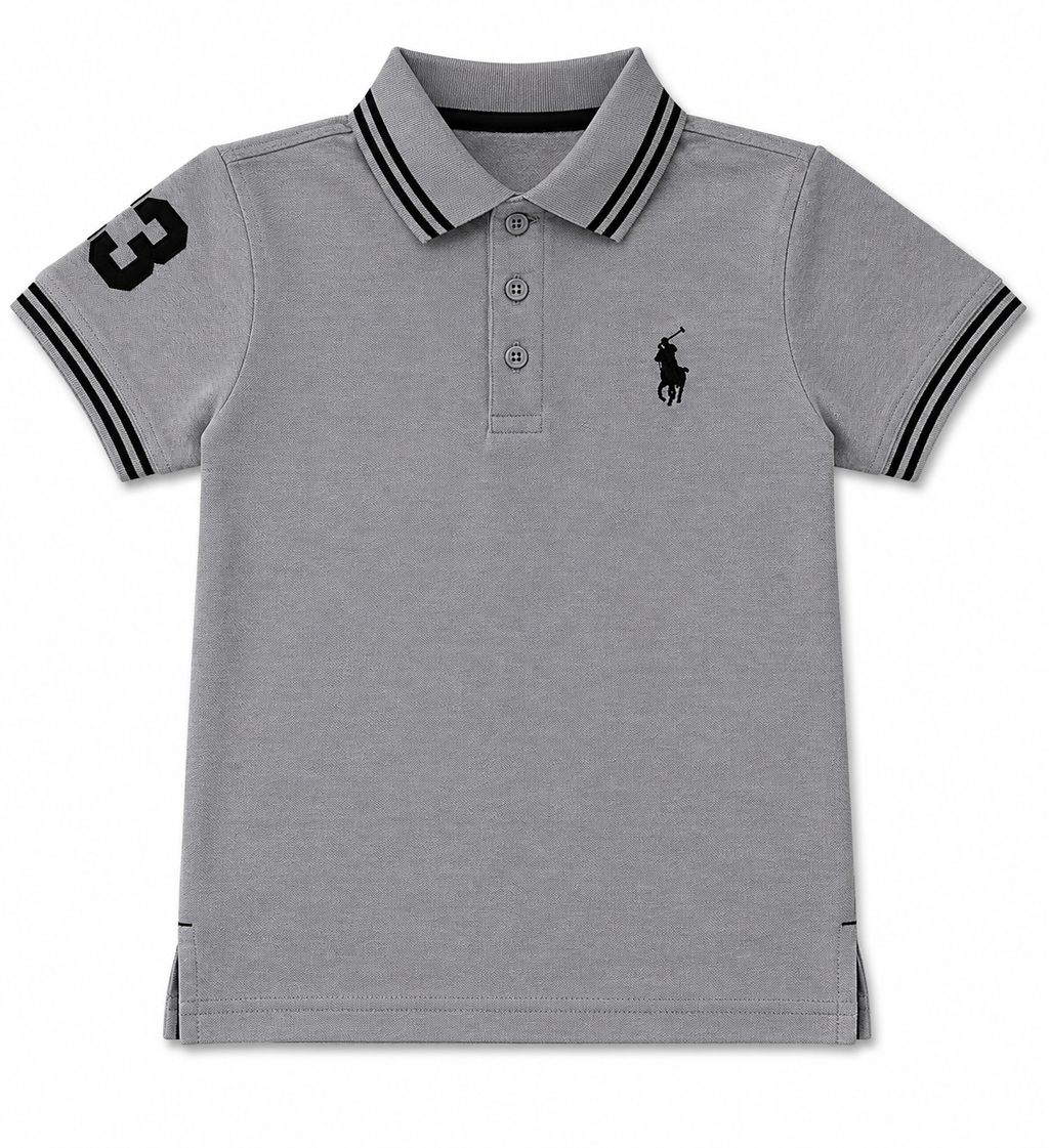 Heather Grey Polo