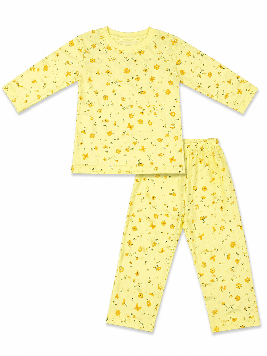 Buttercup Dreams Night Suit (Lime Yellow)