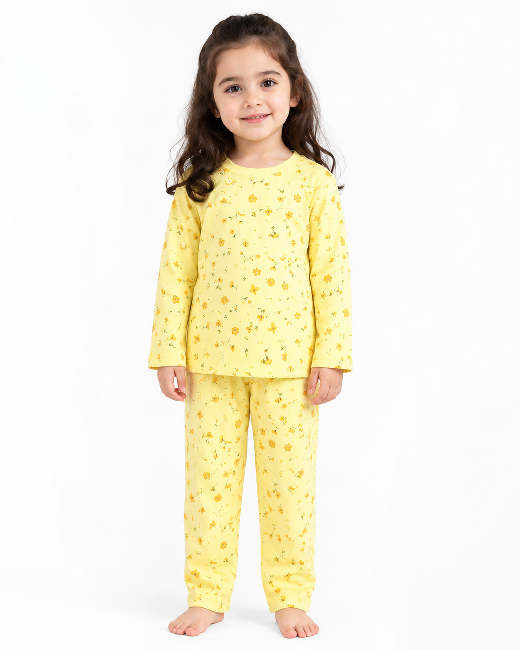 Buttercup Dreams Night Suit (Lime Yellow)