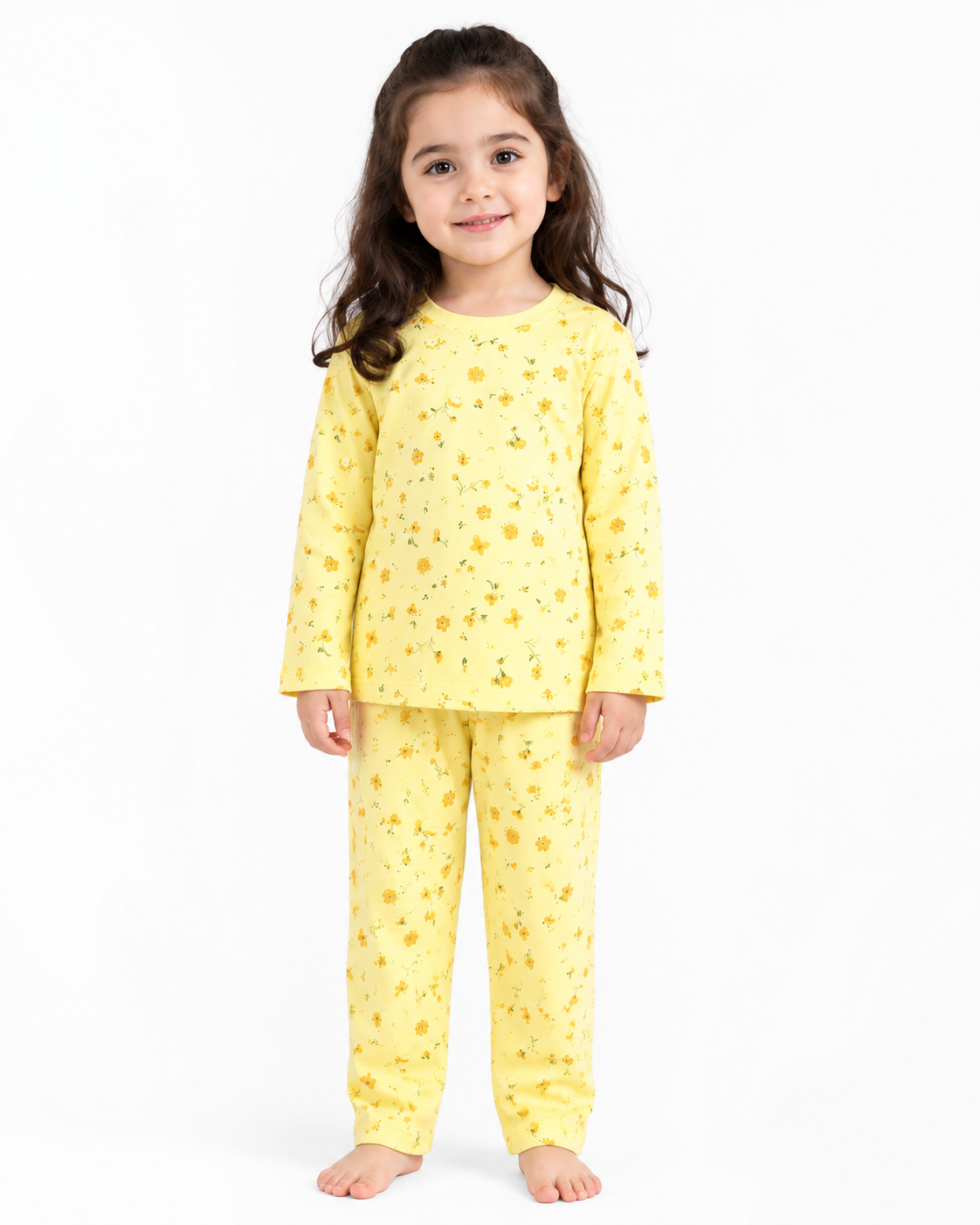 Buttercup Dreams Night Suit (Lime Yellow)