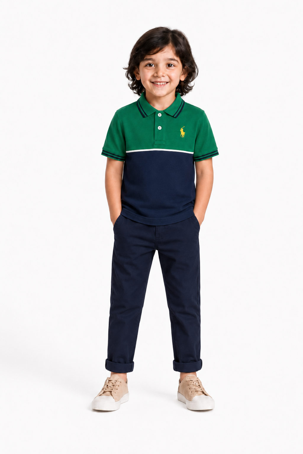 Green Navy Polo Shirt