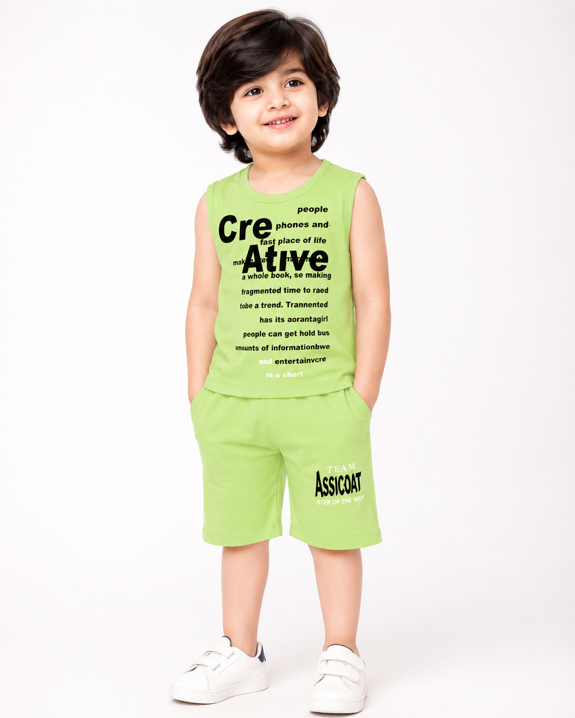 Sando & Shorts Set (Light Green)