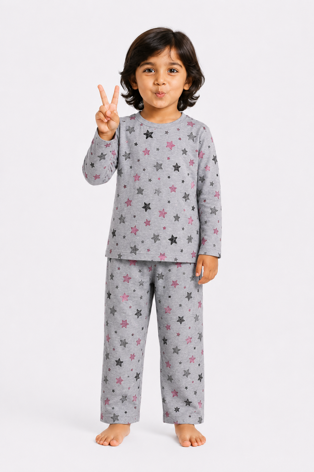 Twilight Stars Night Suit (Heather Grey)