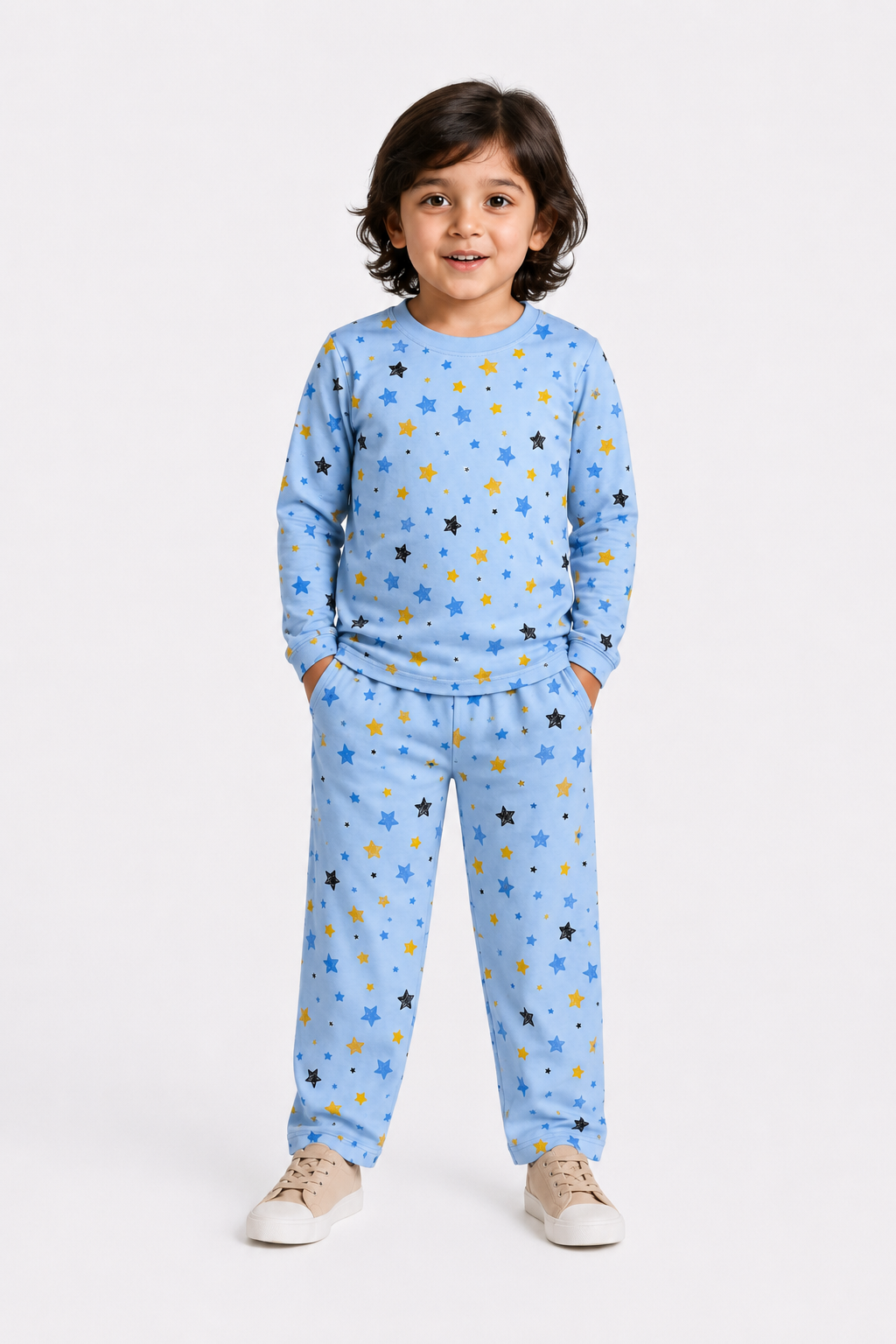 Starry Sky Night Suit (Light Blue)