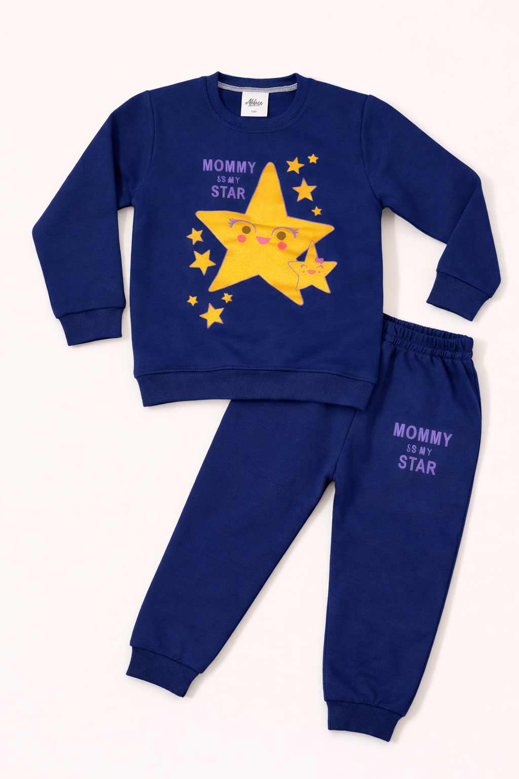 Mommy's Star Winters Tracksuit (Dark Blue)