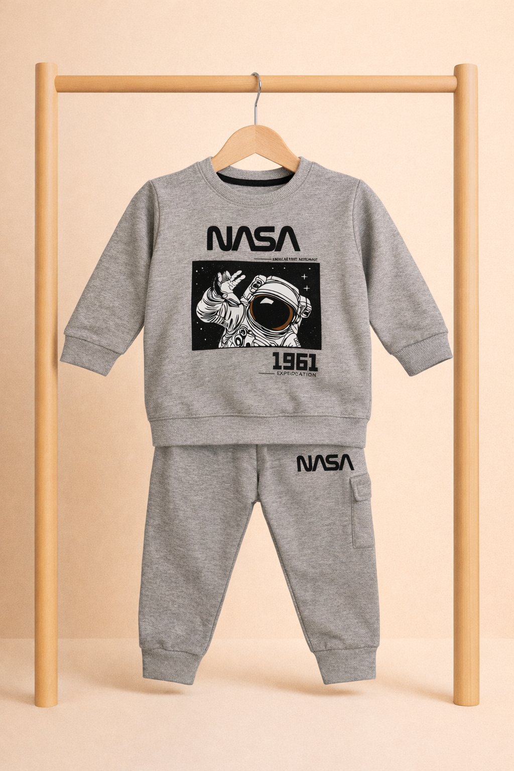 Nasa Winters Tracksuit - Grey Color (Boys & Girls)